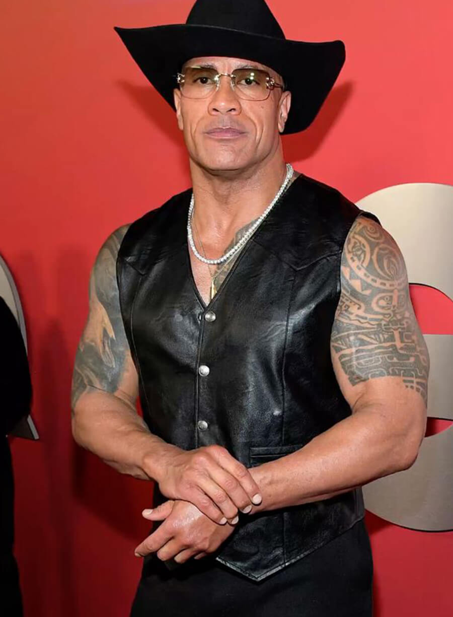Dwayne Johnson Men of the Year Cowboy Vest