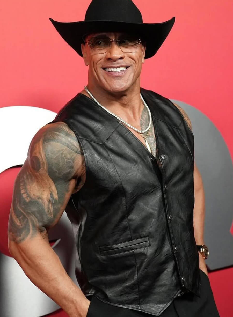 Dwayne Johnson Men of the Year Cowboy Vest