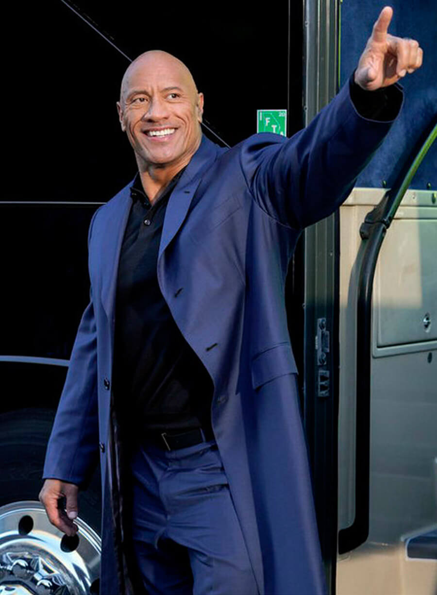 Dwayne Johnson Young Rock S01 Trench Coat