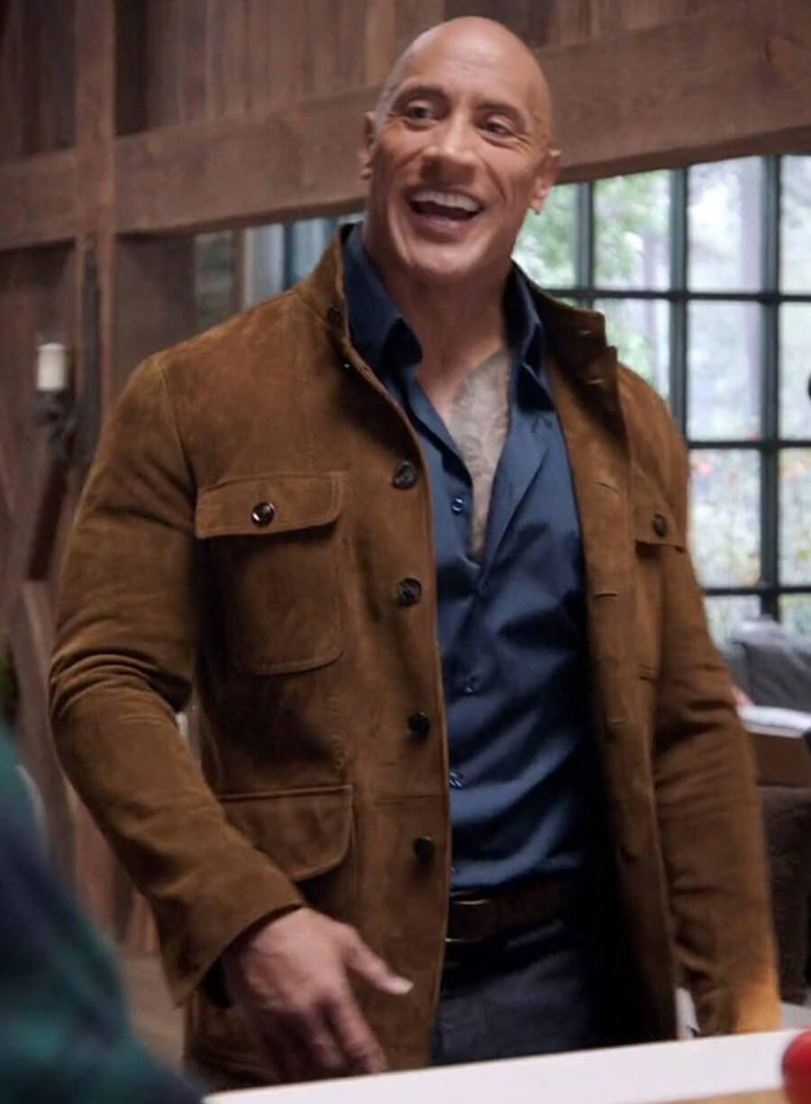 Dwayne Johnson Young Rock S02 Suede Jacket