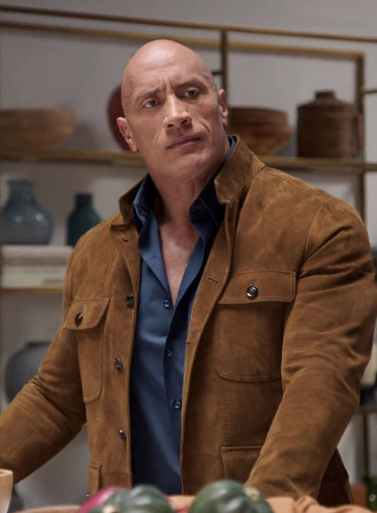 Dwayne Johnson Young Rock S02 Suede Jacket