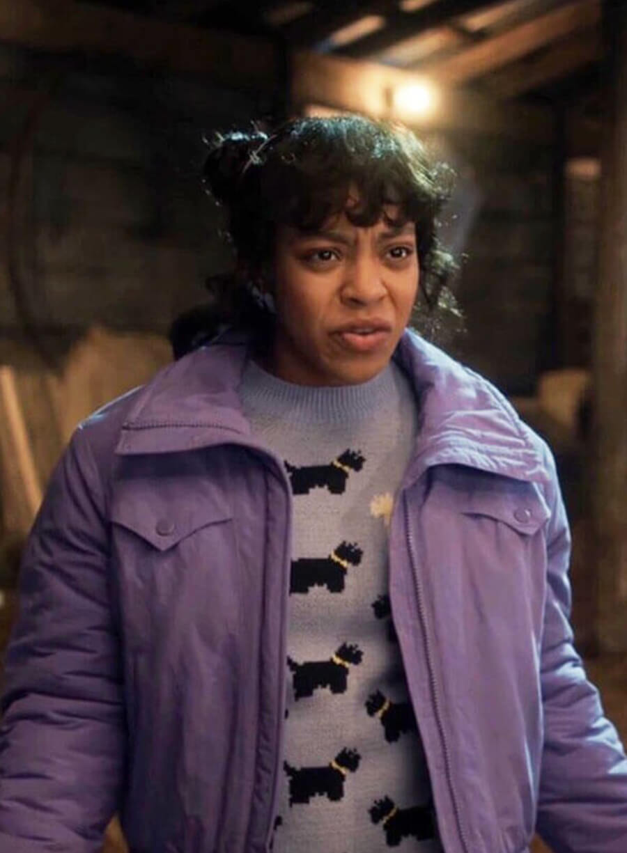 Erica Sinclair Stranger Things S05 Purple Jacket
