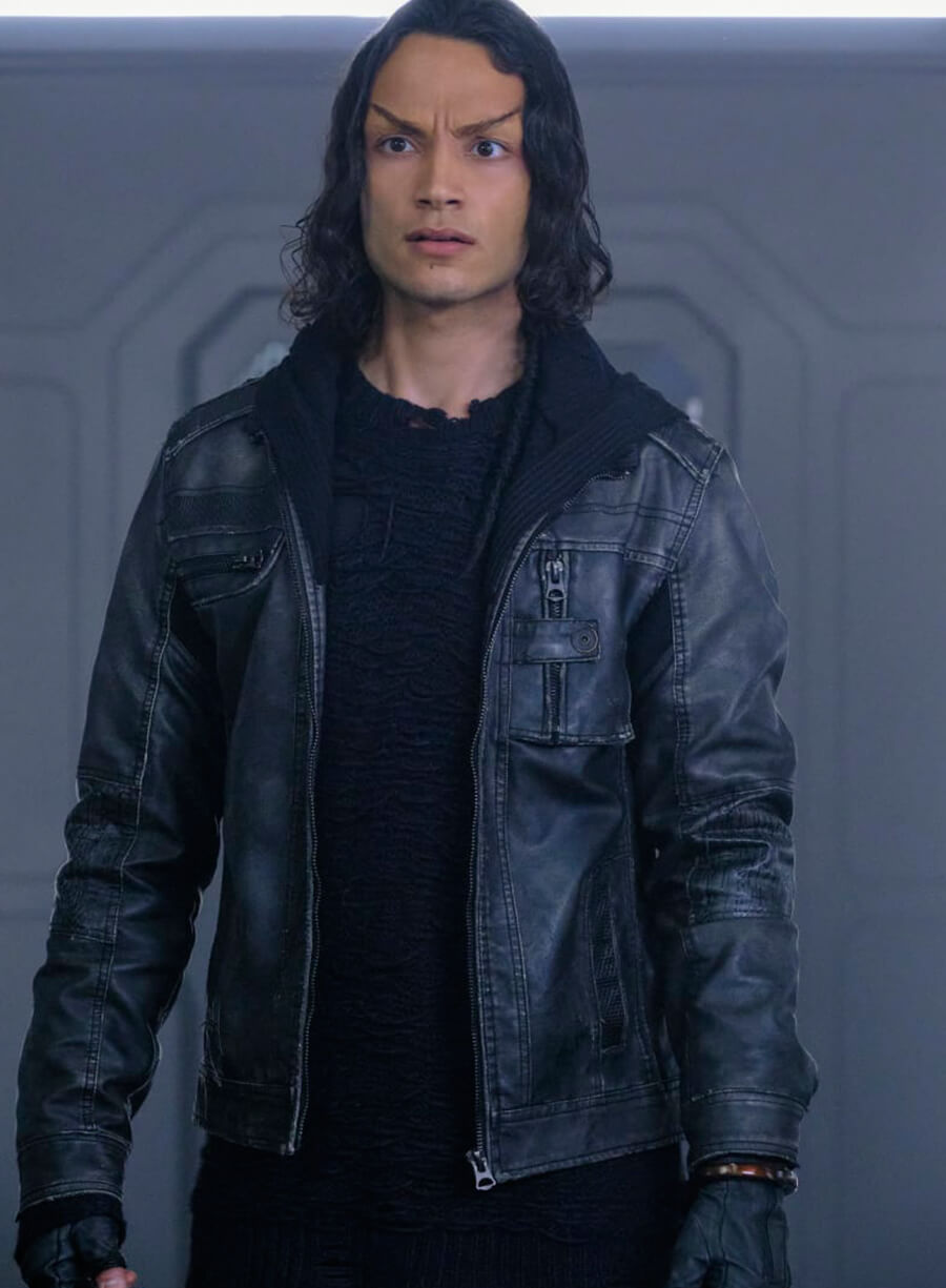 Evan Evagora Star Trek: Picard Leather Jacket