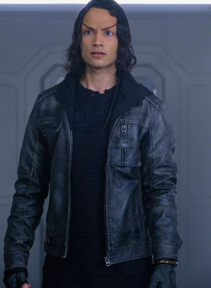 Evan Evagora Star Trek: Picard Leather Jacket