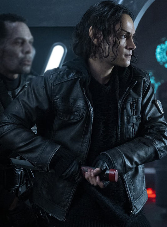 Evan Evagora Star Trek: Picard Leather Jacket