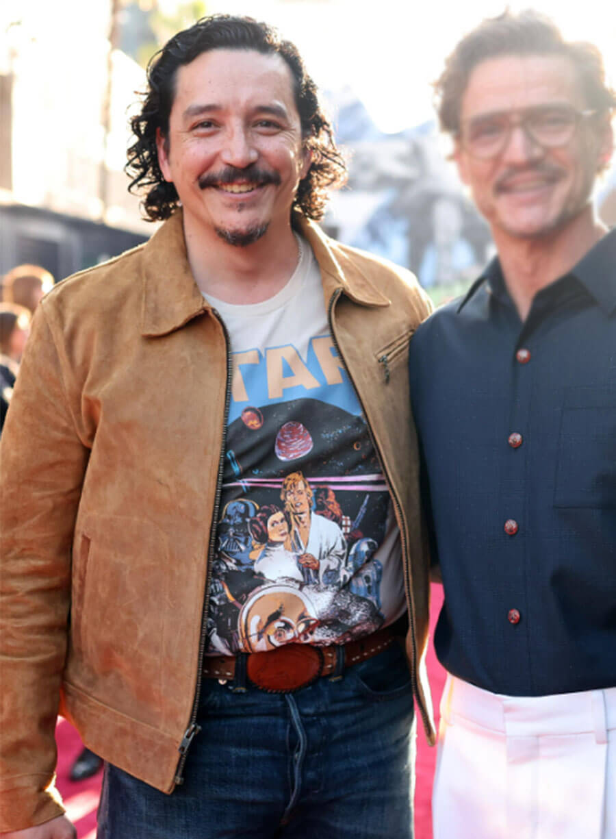 Gabriel Luna Star Wars: The Mandalorian and Grogu Premiere Suede Jacket