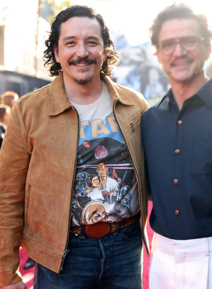 Gabriel Luna Star Wars: The Mandalorian and Grogu Premiere Suede Jacket