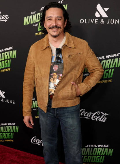 Gabriel Luna Star Wars: The Mandalorian and Grogu Premiere Suede Jacket