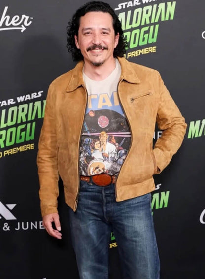 Gabriel Luna Star Wars: The Mandalorian and Grogu Premiere Suede Jacket