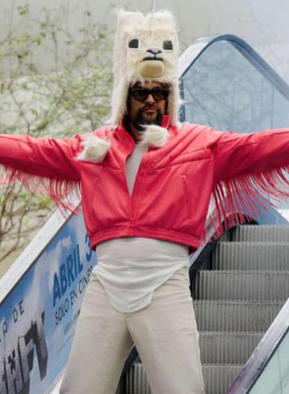 Garett Garrison A Minecraft Movie Pink Fringed Jacket