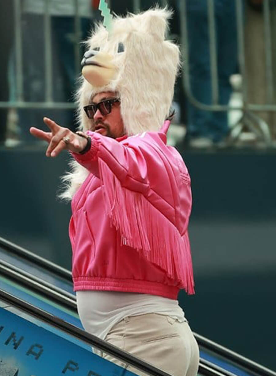 Garett Garrison A Minecraft Movie Pink Fringed Jacket