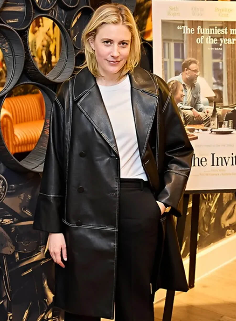 Greta Gerwig The Invite Special Screening Coat