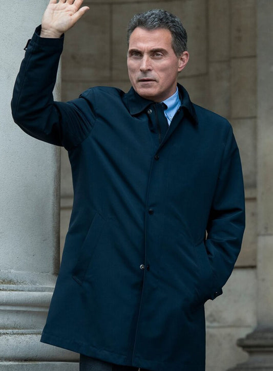 Hal Wyler The Diplomat Navy Coat