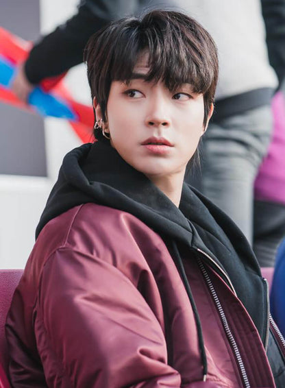 Hwang In-youp True Beauty Burgundy Jacket