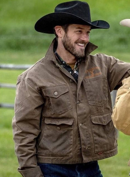 Ian Bohen Ryan Yellowstone Brown Jacket