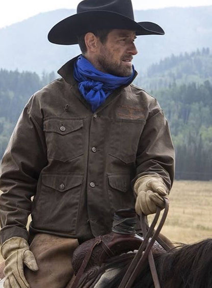 Ian Bohen Ryan Yellowstone Brown Jacket