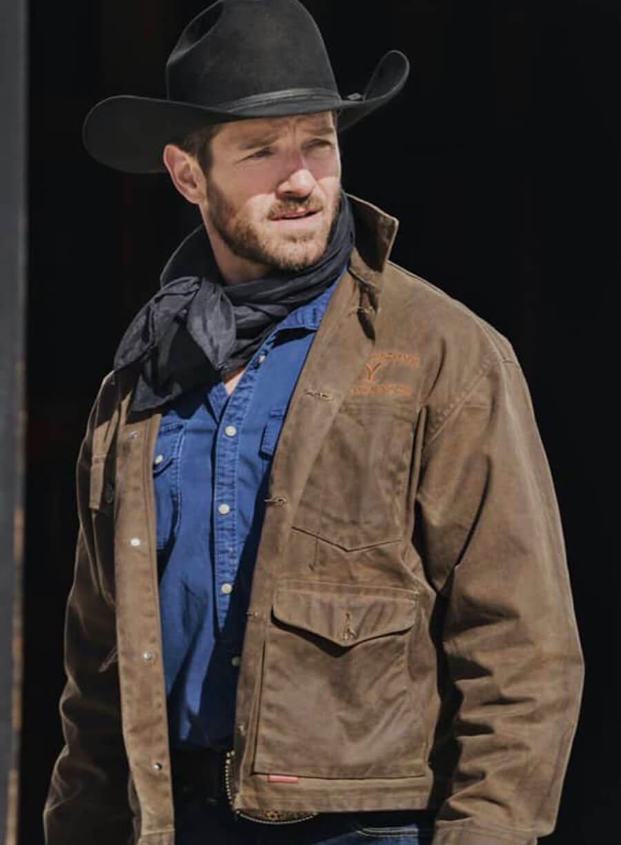 Ian Bohen Ryan Yellowstone Brown Jacket