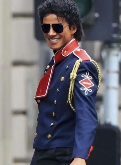 Jaafar Jackson Michael 2026 Blue Jacket