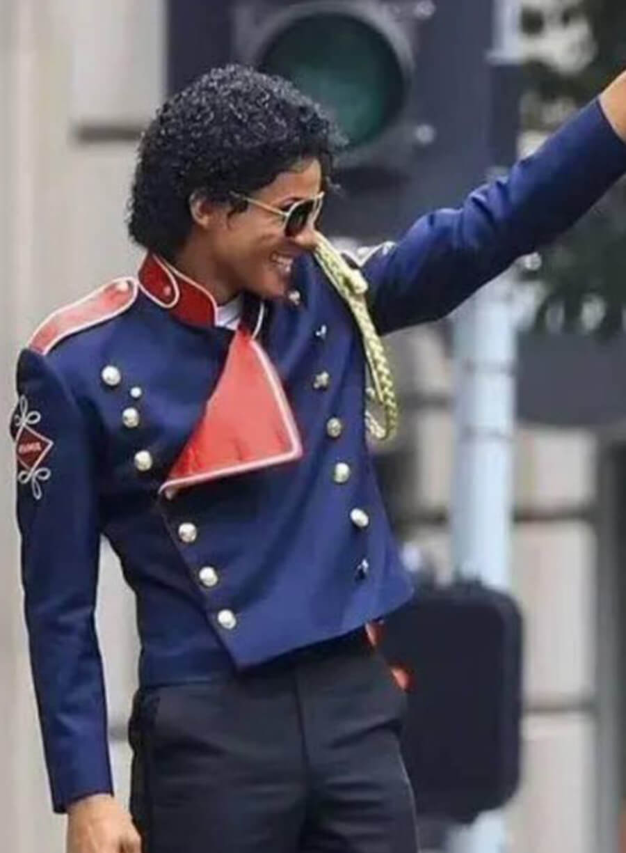 Jaafar Jackson Michael 2026 Blue Jacket