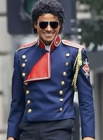 Jaafar Jackson Michael 2026 Blue Jacket