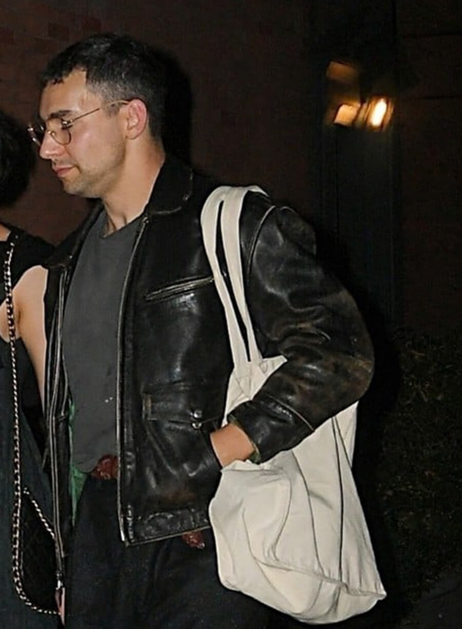 Jack Antonoff Black Leather Jacket