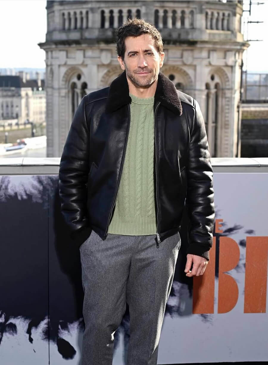 Jake Gyllenhaal The Bride 2026 Leather Jacket