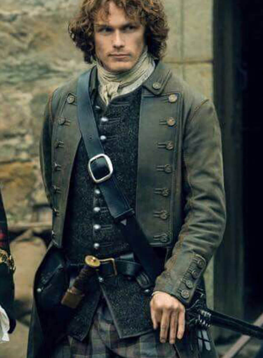 Jamie Fraser Outlander Leather Coat
