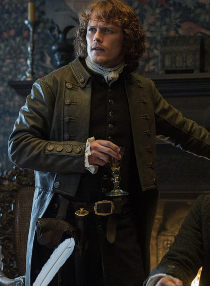 Jamie Fraser Outlander Leather Coat