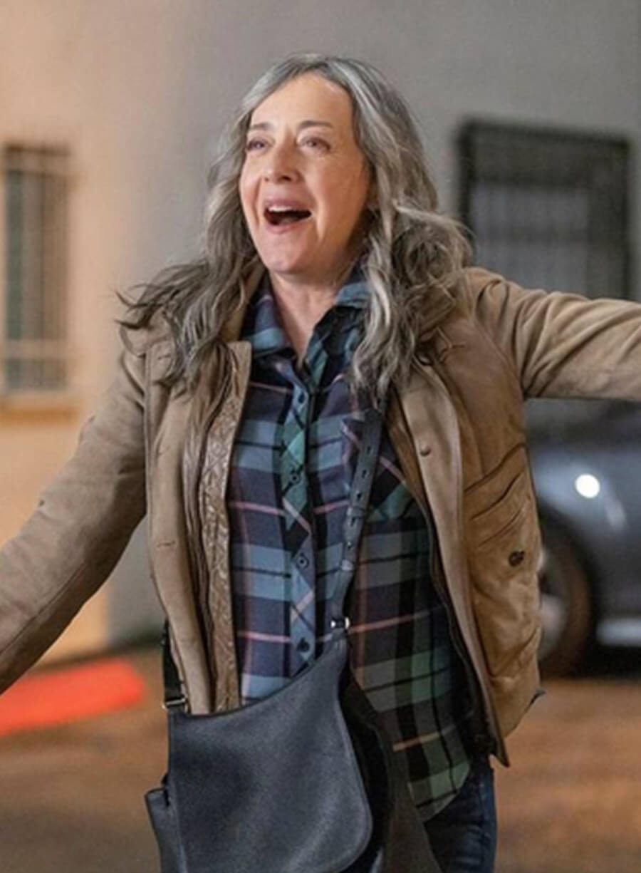 Jane Adams Nina Daniels Hacks Suede Jacket