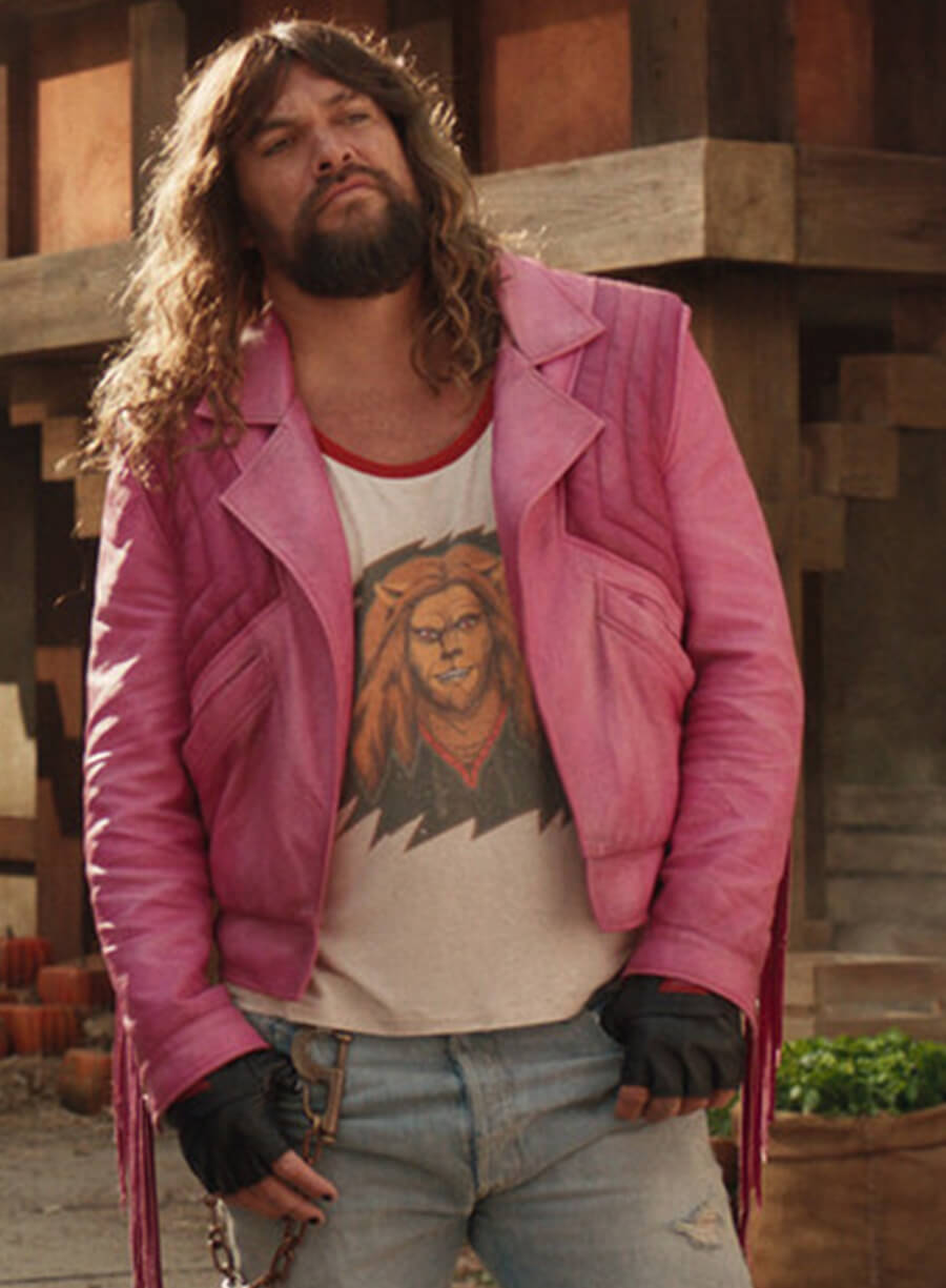 Jason Momoa A Minecraft Movie Leather Jacket