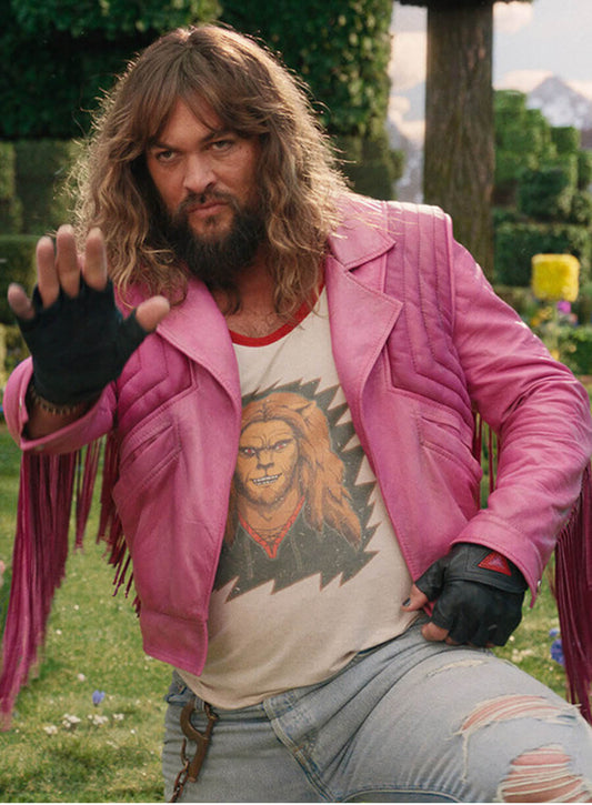 Jason Momoa A Minecraft Movie Leather Jacket