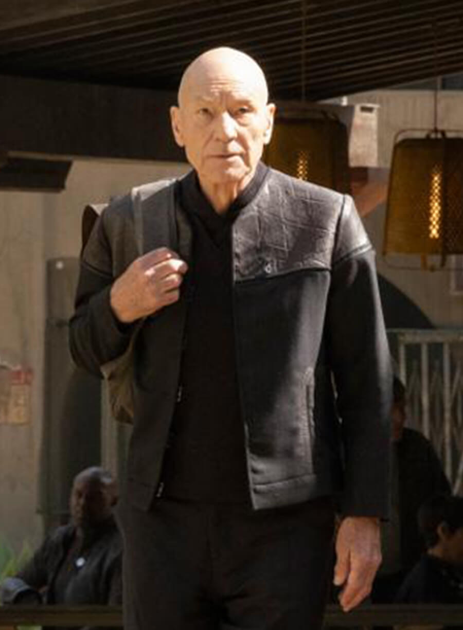 Jean-Luc Picard Star Trek: Picard Black Jacket