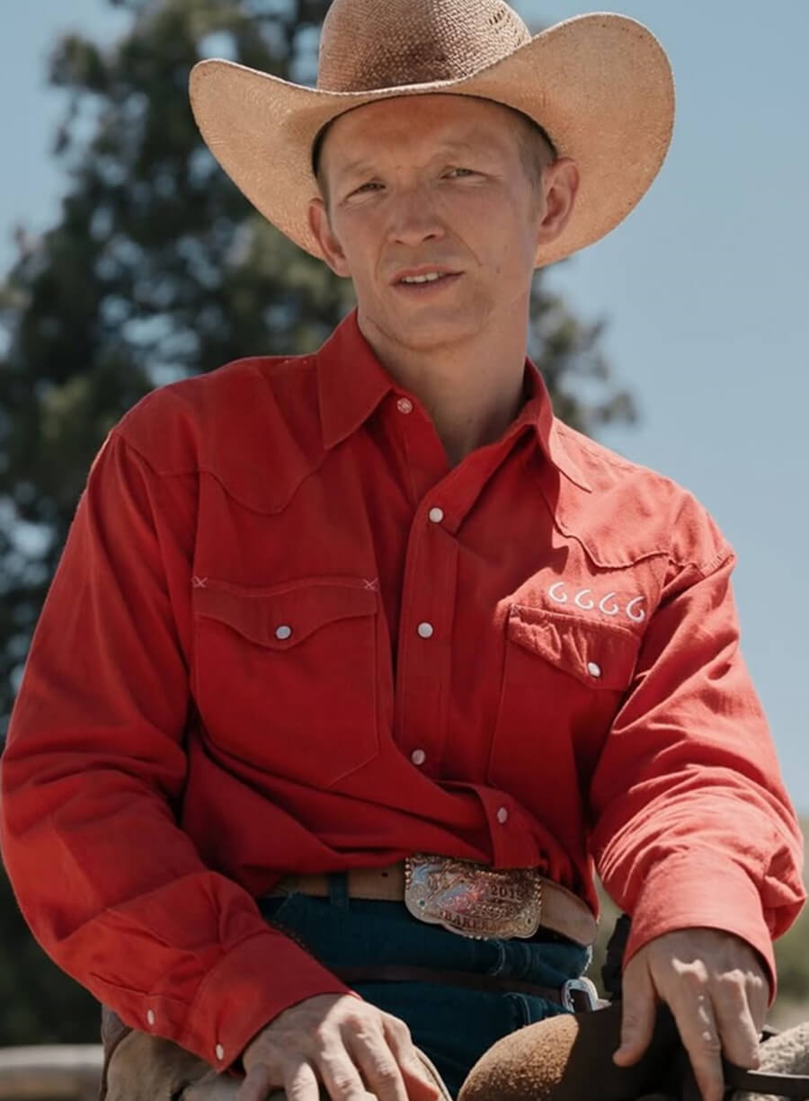 Jefferson White Yellowstone Red 6666 Shirt
