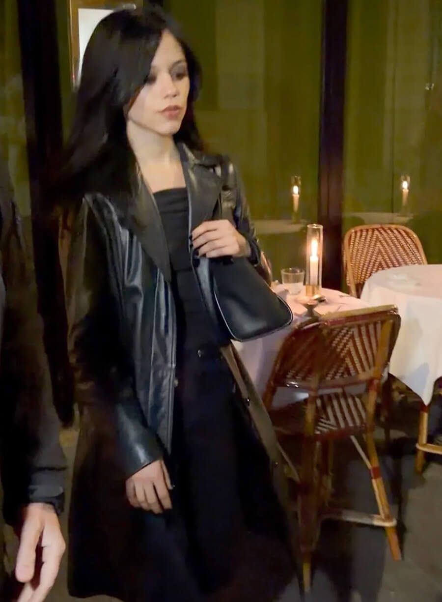 Jenna Ortega Street Style Trench Coat