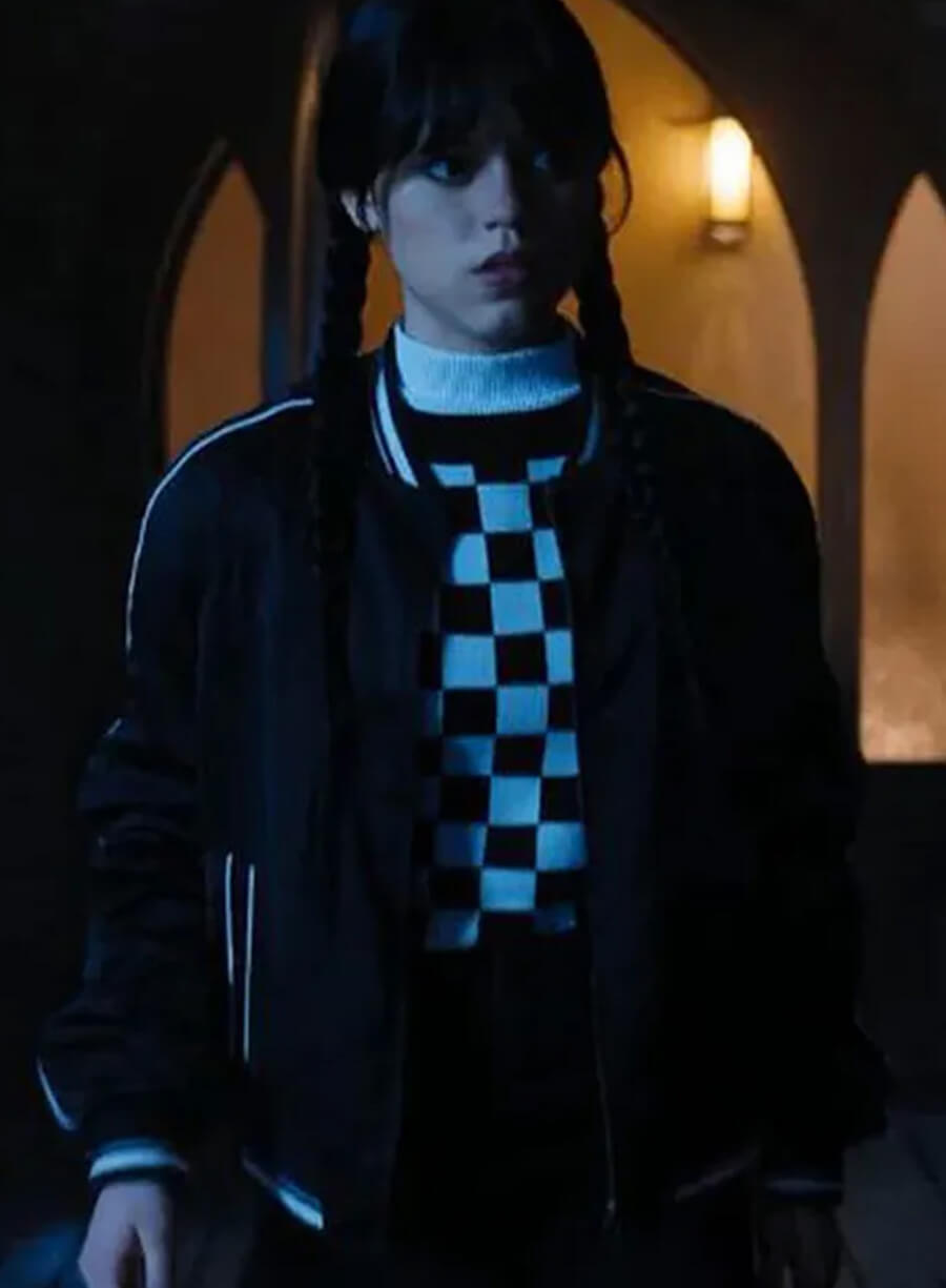 Jenna Ortega Wednesday Bomber Jacket