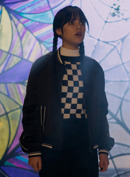 Jenna Ortega Wednesday Bomber Jacket