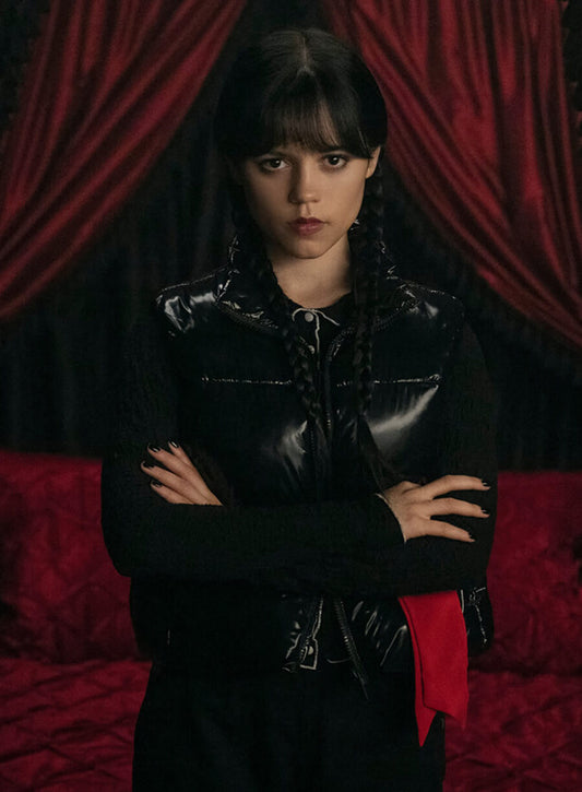 Jenna Ortega Wednesday Puffer Vest