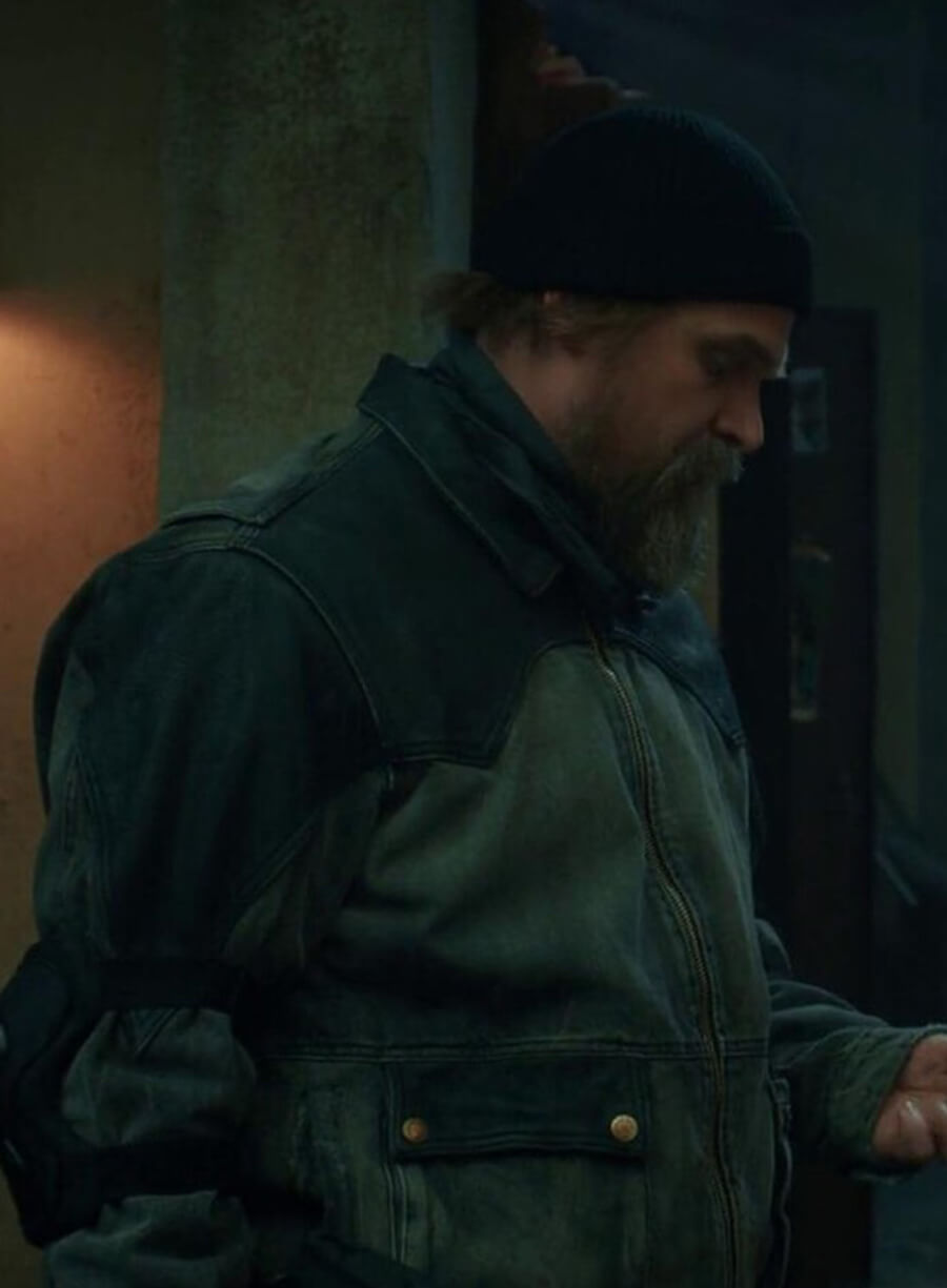 Jim Hopper Stranger Things S05 Leather Jacket