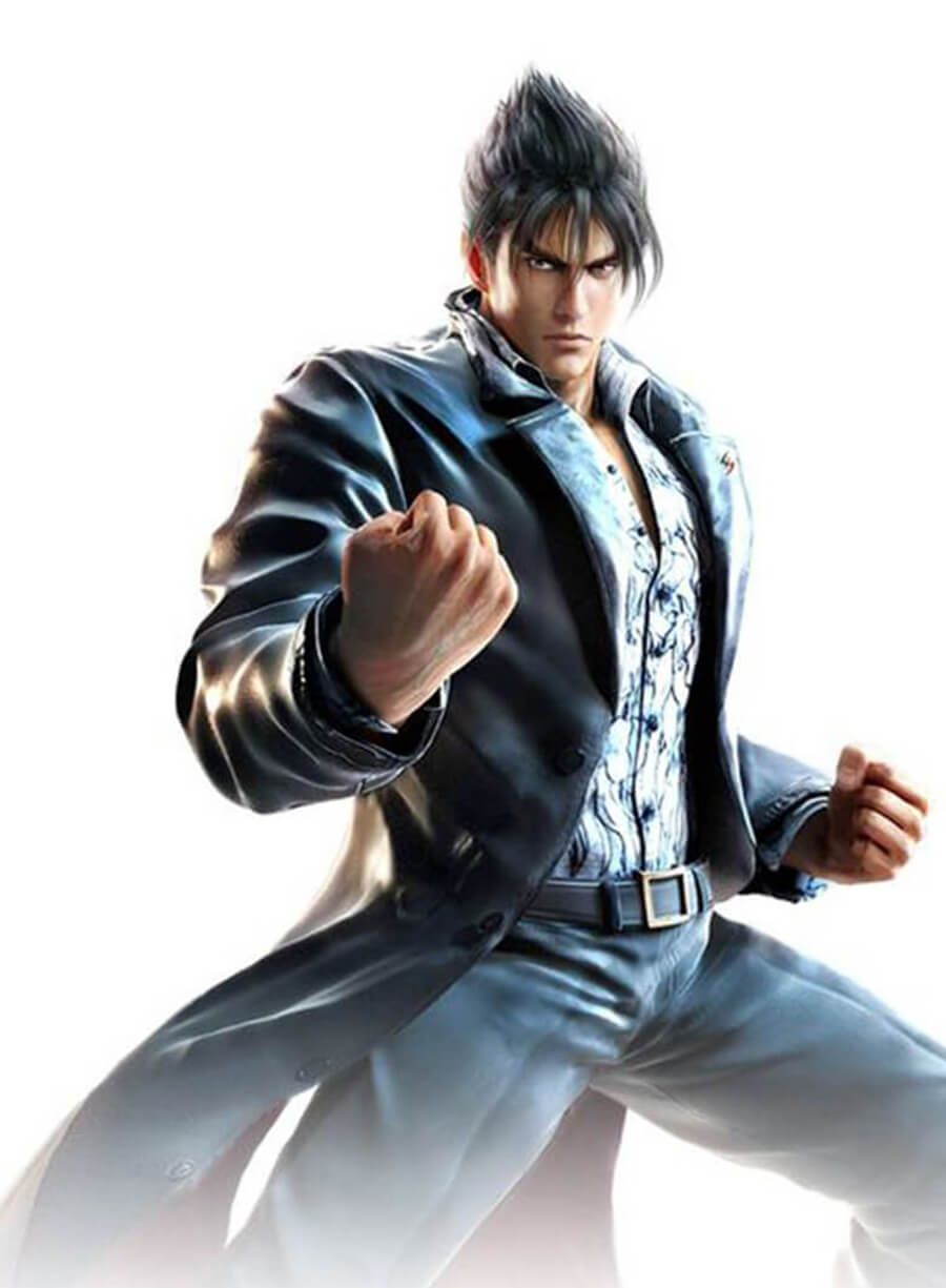 Jin Kazama Tekken 6 Black Leather Cosplay Coat