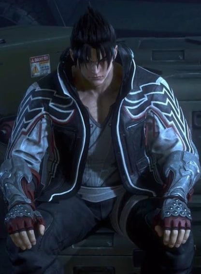 Jin Kazama Tekken 8 Leather Cosplay Jacket