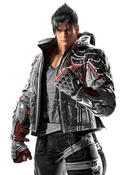 Jin Kazama Tekken 8 Leather Cosplay Jacket