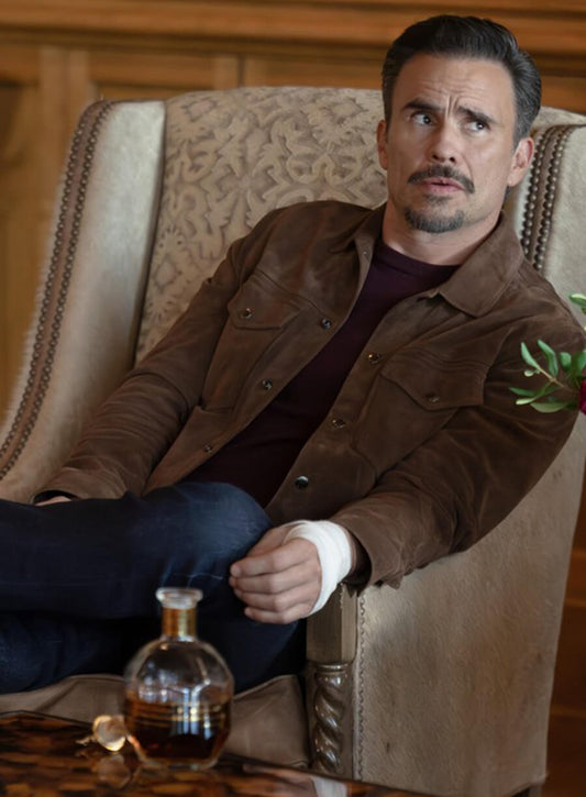 Joaquin Jackson Dutton Ranch Suede Jacket