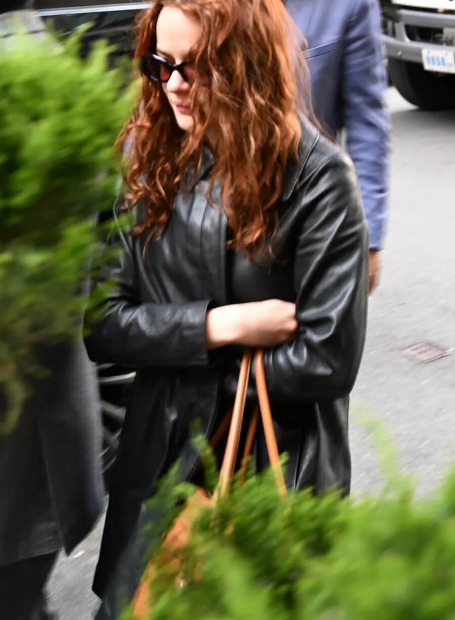 Joey King Street Style Leather Jacket