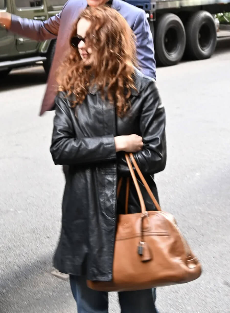 Joey King Street Style Leather Jacket