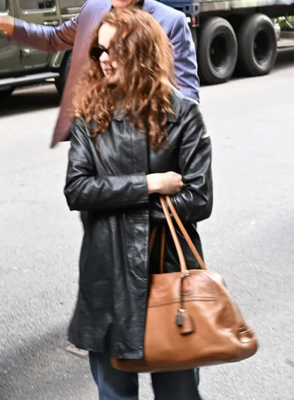 Joey King Street Style Leather Jacket