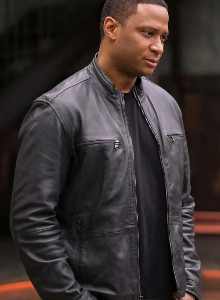 John Diggle Supergirl S06 Leather Jacket