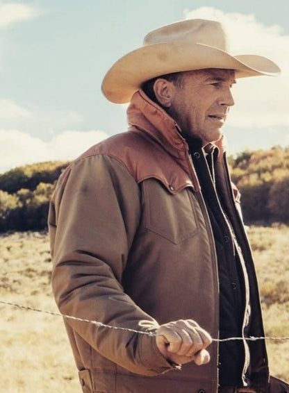 John Dutton Yellowstone Beige Jacket