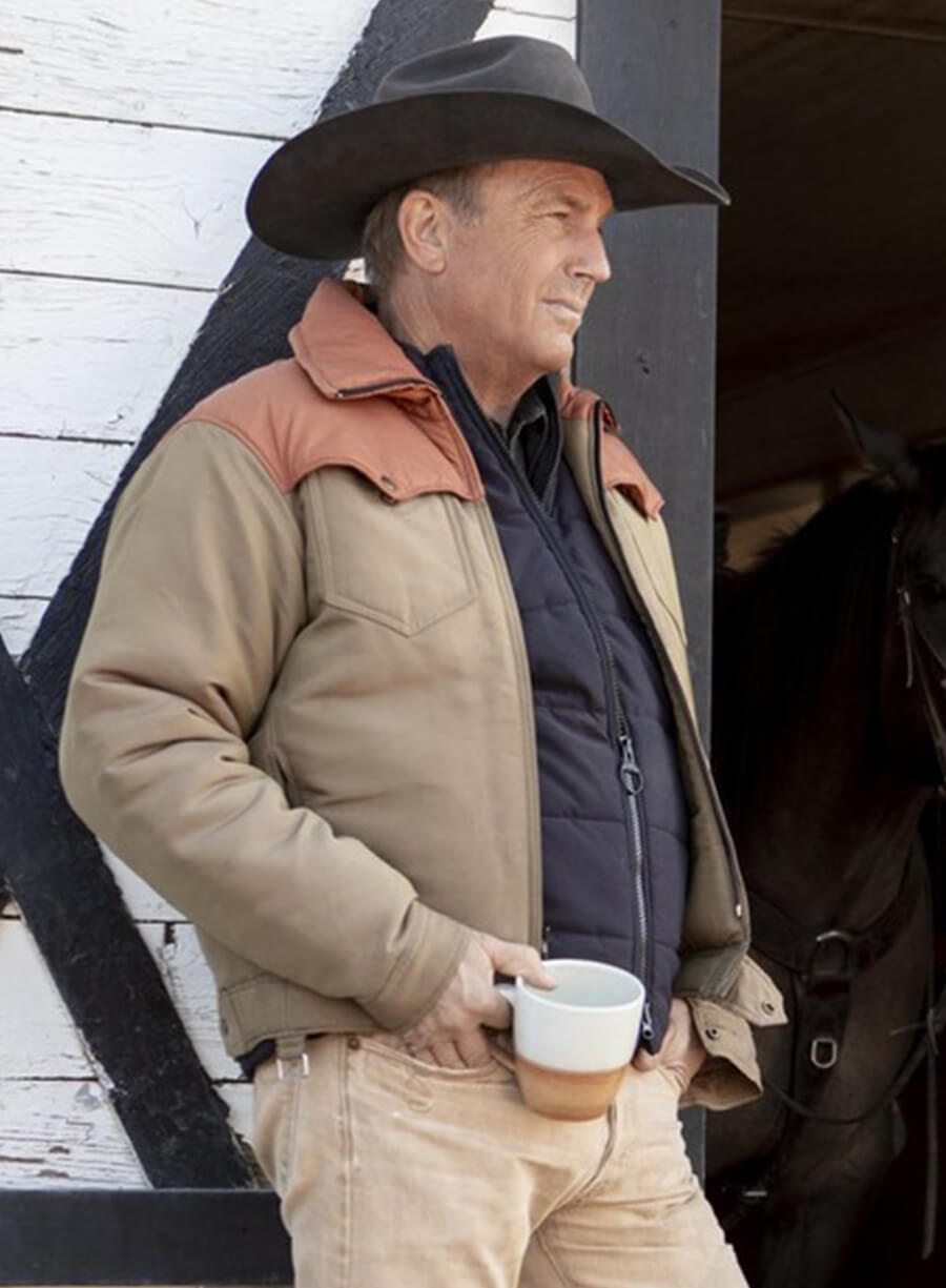 John Dutton Yellowstone Beige Jacket