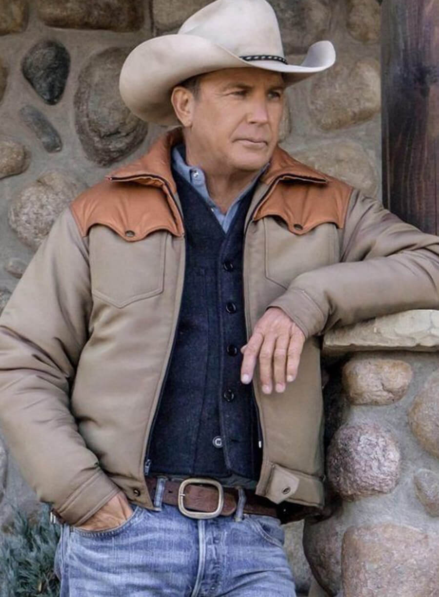 John Dutton Yellowstone Beige Jacket