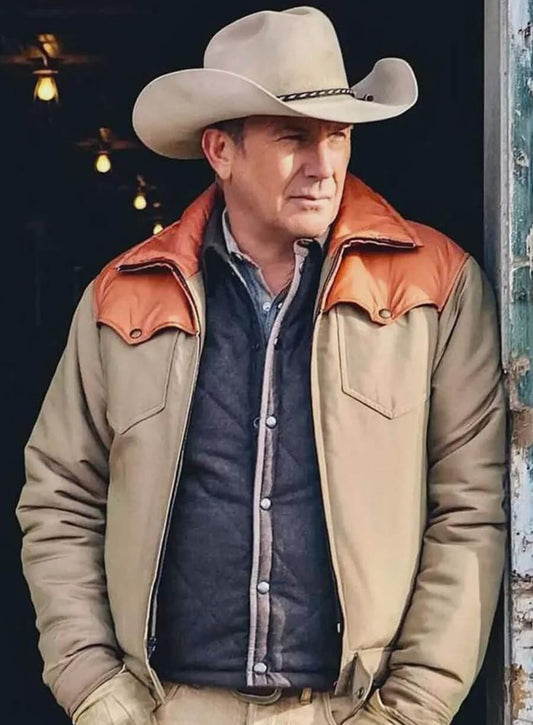 John Dutton Yellowstone Beige Jacket